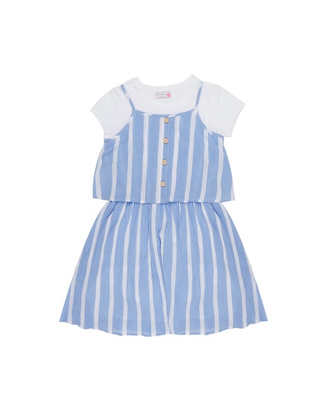 Pantaloons Junior Green Print Casual Girls Regular Fit Dress - Selling Fast  at Pantaloons.com