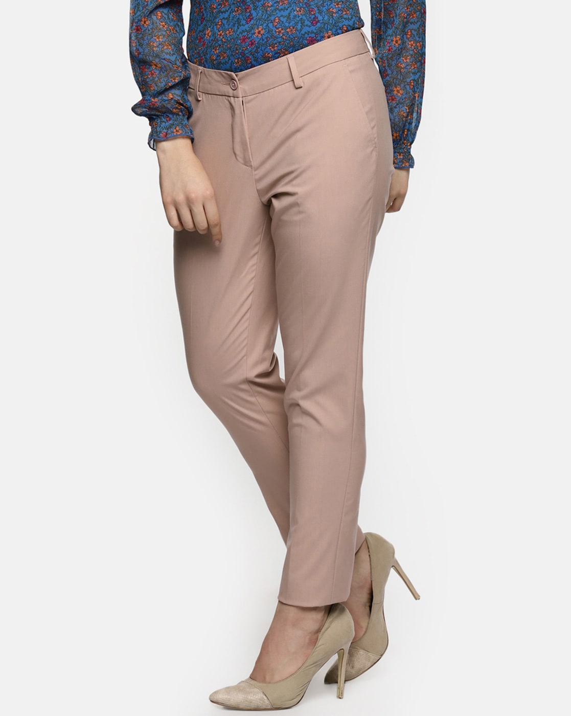 Buy Honey By Pantaloons Women Brown Regular fit Regular trousers Online at  Low Prices in India  Paytmmallcom