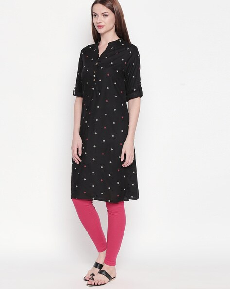 Buy Black Kurtas for Women by Rangmanch by Pantaloons Online