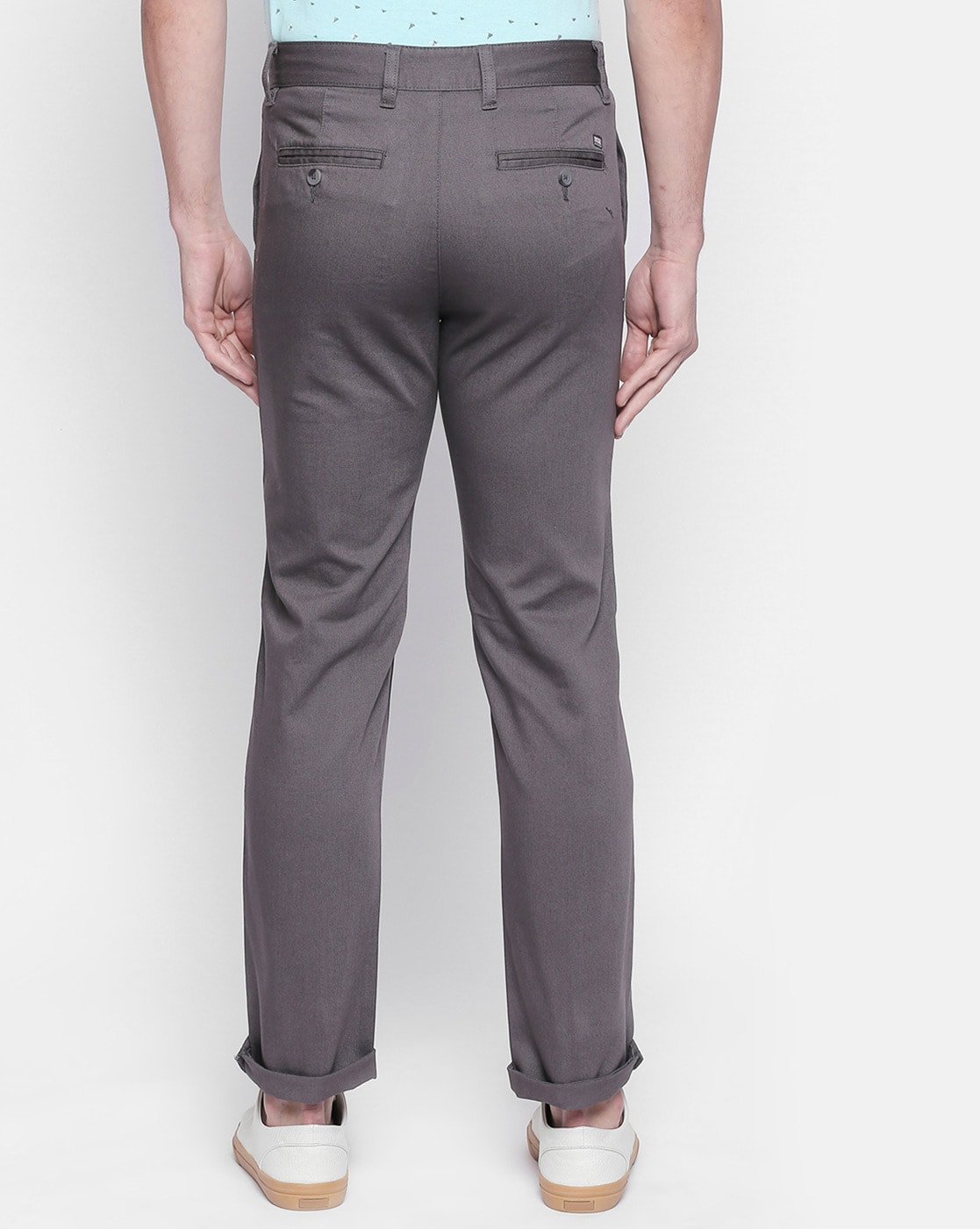 Buy BYFORD By Pantaloons Men Slim Fit Low Rise Trousers - Trousers for Men  21548708 | Myntra