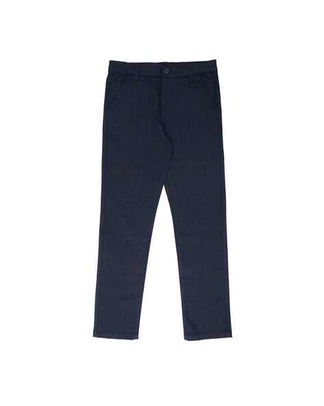 Buy Navy Blue Trousers & Pants for Boys by Pantaloons Junior