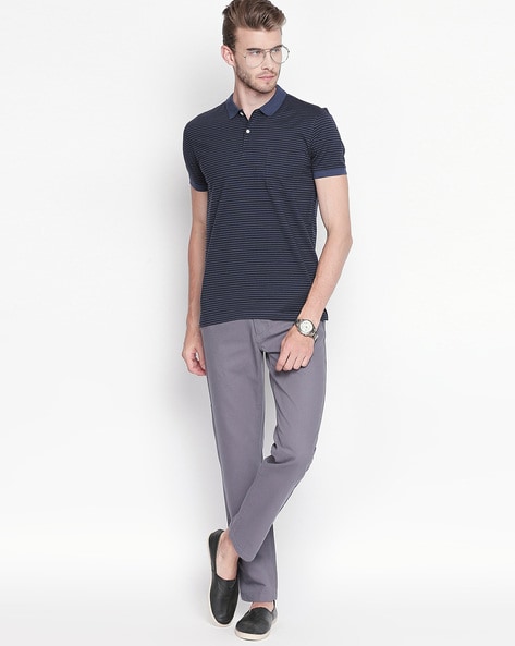 Buy Grey Trousers & Pants for Men by BYFORD by Pantaloons Online