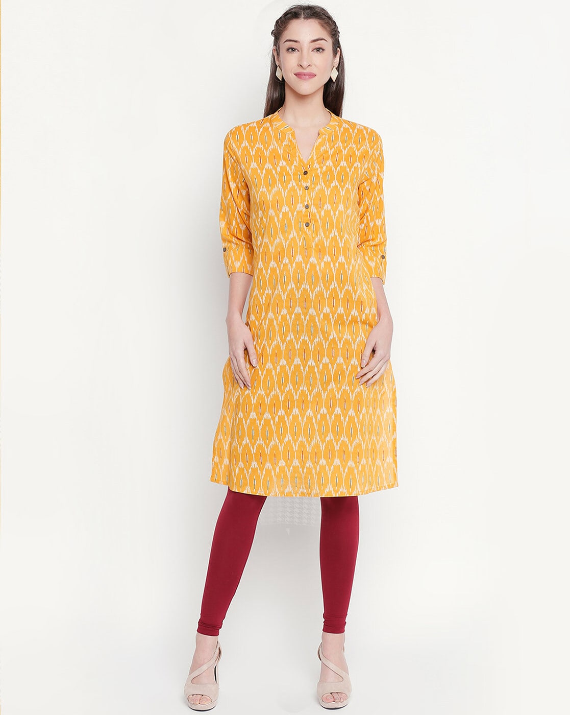 Buy Yellow Kurtas for Women by Rangmanch by Pantaloons Online