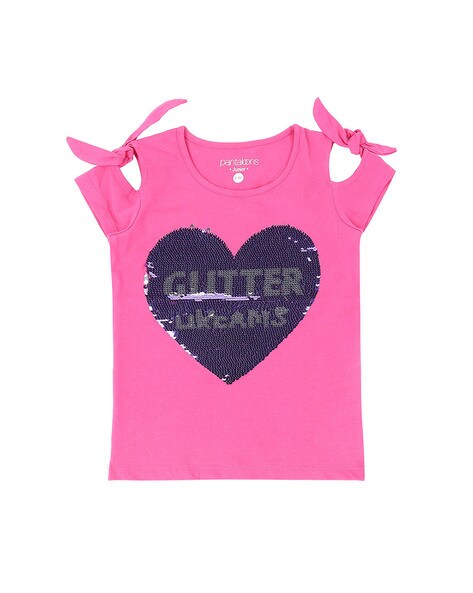 Buy Pink Tshirts for Girls by Pantaloons Junior Online