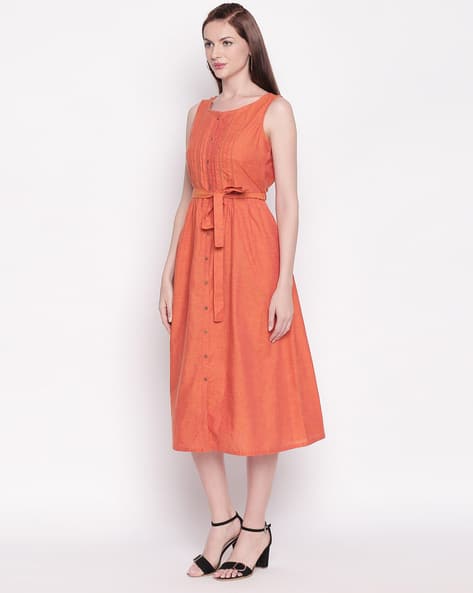 Textured A-line Dress (Image - 1)