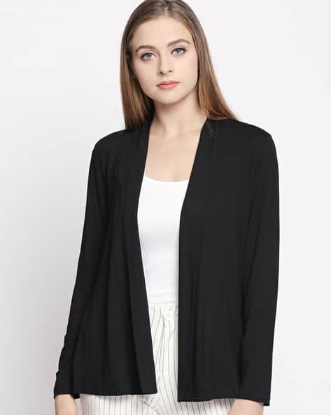 Open Front Shrug with Full Sleeves