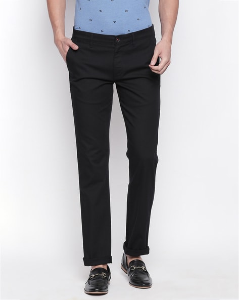 Buy Black Coffee Charcoal Grey Sharp Fit Formal Trousers  Trousers for Men  1847798  Myntra