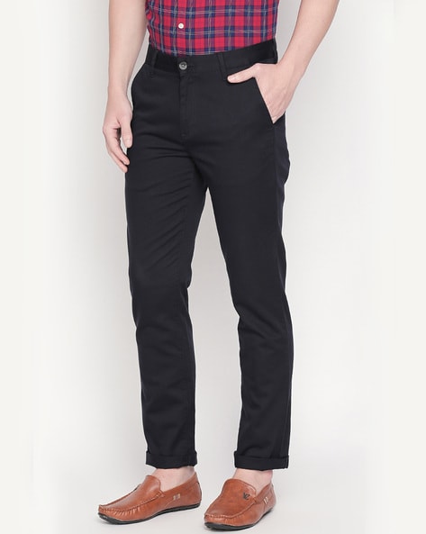 Buy Byford by Pantaloons Men's Slim Fit Casual Trousers  (110029488_Black_36W x 33L) at Amazon.in