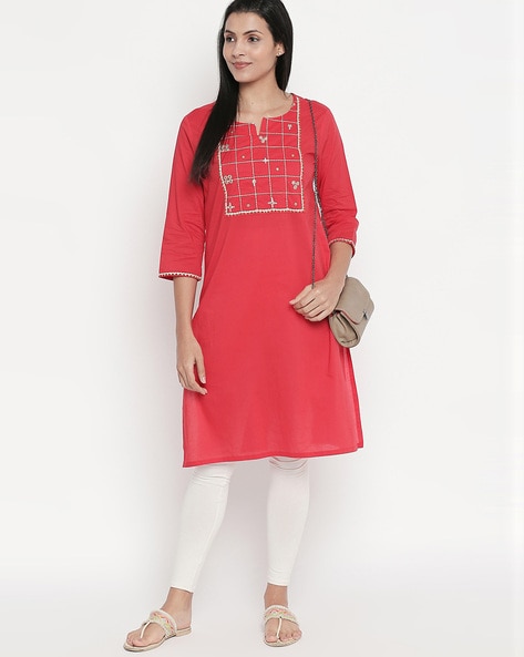 Buy Pink Kurtas for Women by Rangmanch by Pantaloons Online