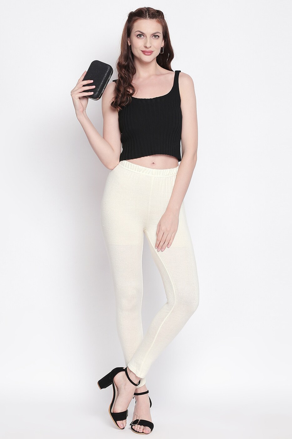 Buy Melange By Lifestyle Women Churidar Length Leggings - Leggings for  Women 20662312 | Myntra