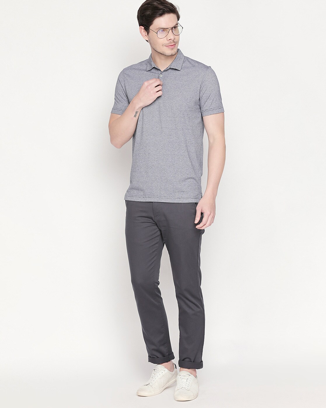 Buy Grey Tshirts for Men by Byford by Pantaloons Online