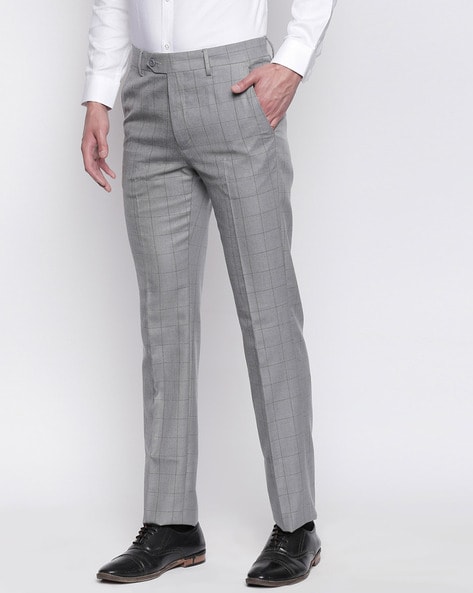 Richard Parker by Pantaloons Mens Formal Wear Trousers  205000005629382Light Grey Melange34  Amazonin Fashion