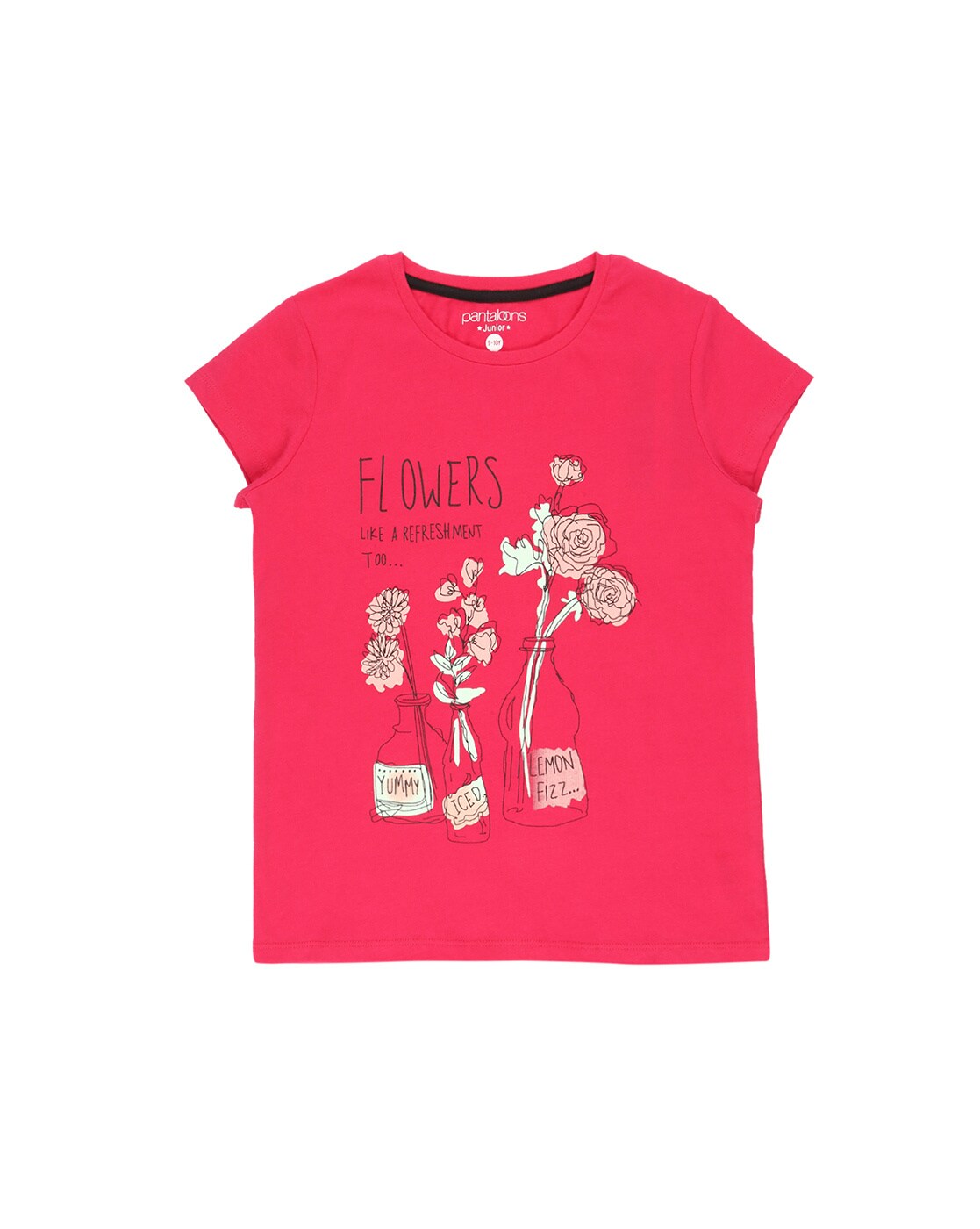 Buy Pink Tshirts for Girls by Pantaloons Junior Online