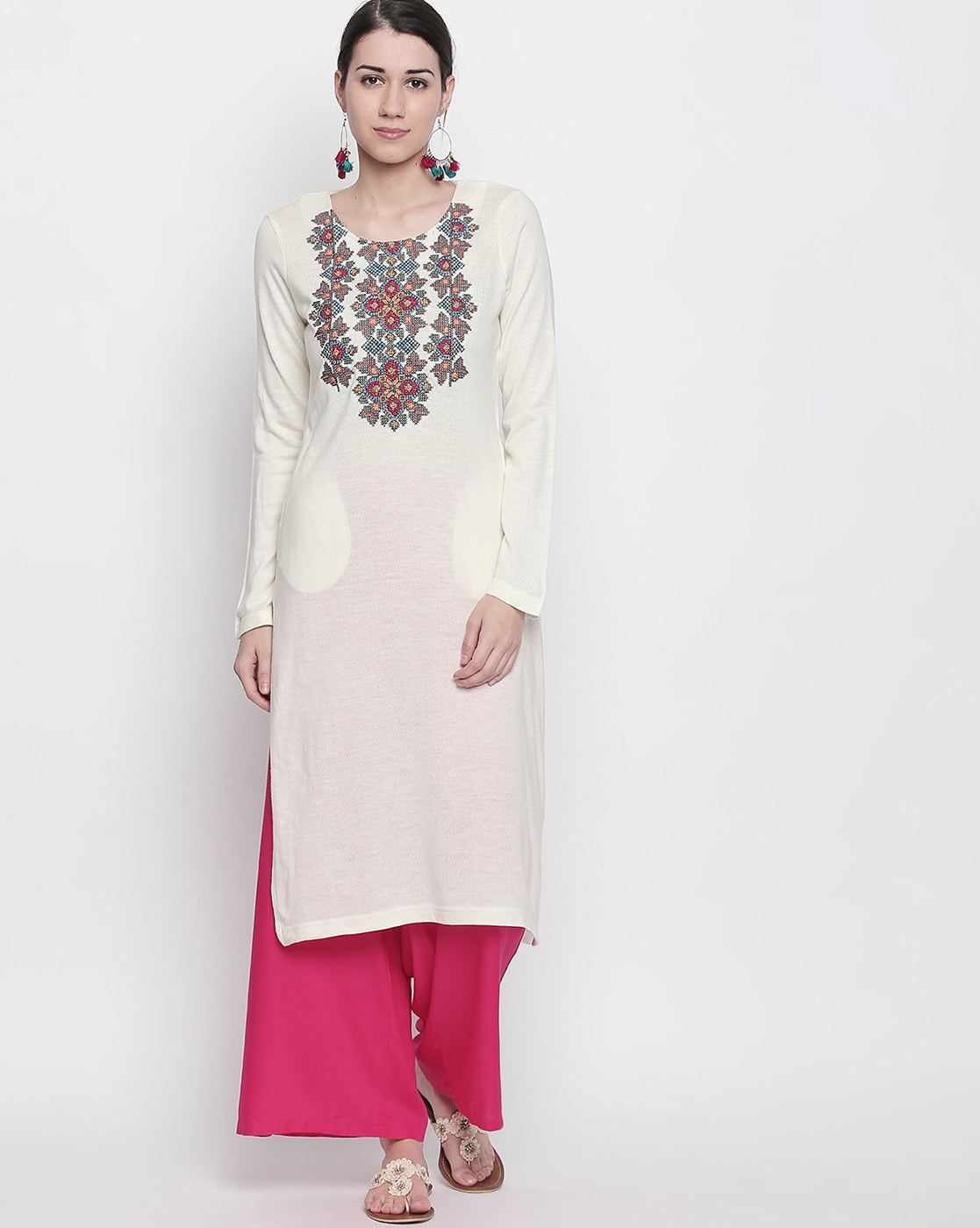 Rangmanch by Pantaloons Women Embroidered A-line Kurta - Buy Rangmanch by  Pantaloons Women Embroidered A-line Kurta Online at Best Prices in India