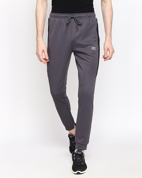 Panelled Joggers with Zip Pockets