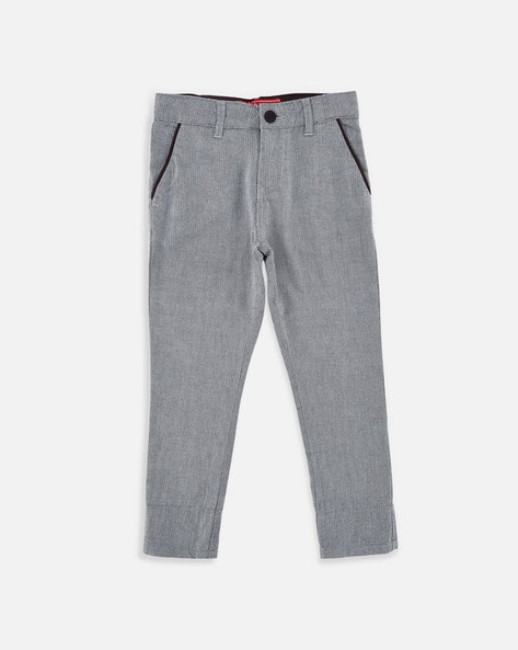 Buy Grey Trousers & Pants for Boys by Chalk by Pantaloons Online