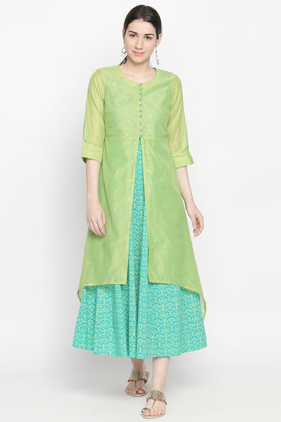 Buy Green Dresses Gowns for Women by Rangmanch by Pantaloons