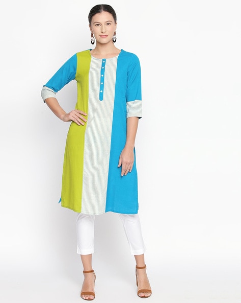 Buy Multicoloured Kurtas for Women by Rangmanch by Pantaloons Online