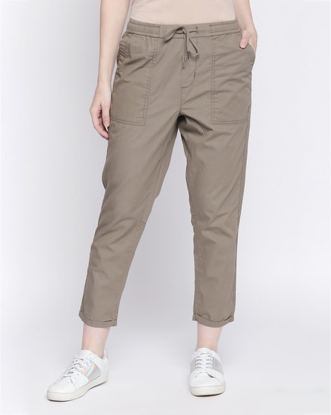 Buy URBAN EAGLE by Pantaloons Men WineColoured Casual Trousers online   Looksgudin