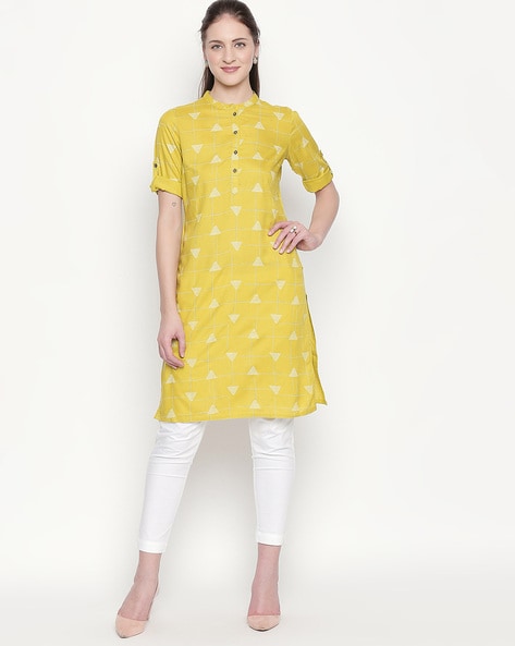 Buy Yellow Kurtas for Women by Rangmanch by Pantaloons Online