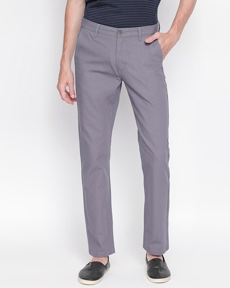 Buy BYFORD By Pantaloons Men Checked Mid Rise Formal Trousers - Trousers  for Men 23031810 | Myntra