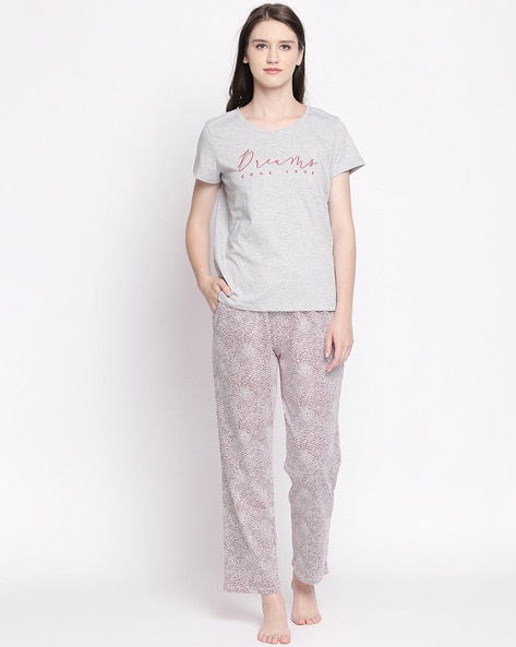 Buy Grey Night&LoungeWearSets for Women by Dreamz by Pantaloons Online