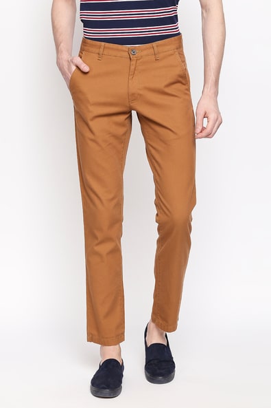 Buy CADET GREY Trousers & Pants for Men by Byford by Pantaloons Online |  Ajio.com
