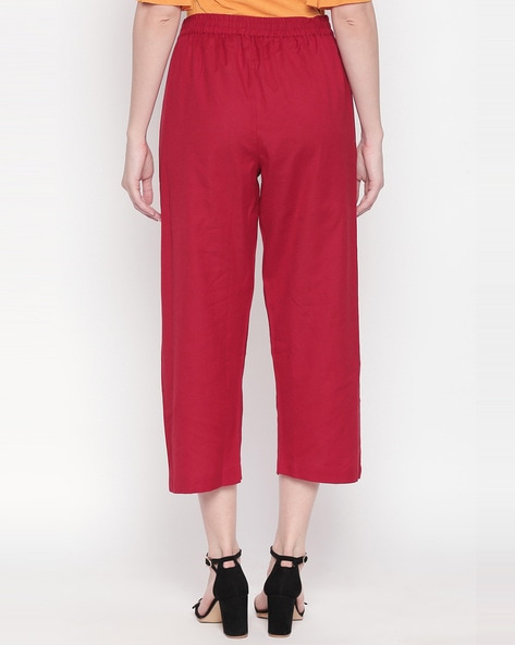 Buy Red Pants for Women by Rangmanch by Pantaloons Online