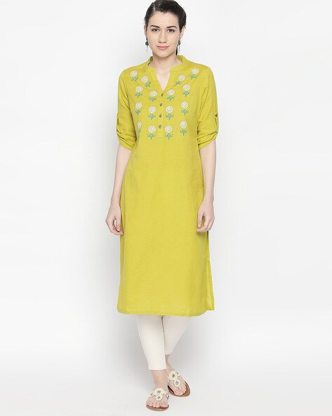 Rangmanch by Pantaloons Women Embroidered A-line Kurta - Buy Rangmanch by  Pantaloons Women Embroidered A-line Kurta Online at Best Prices in India