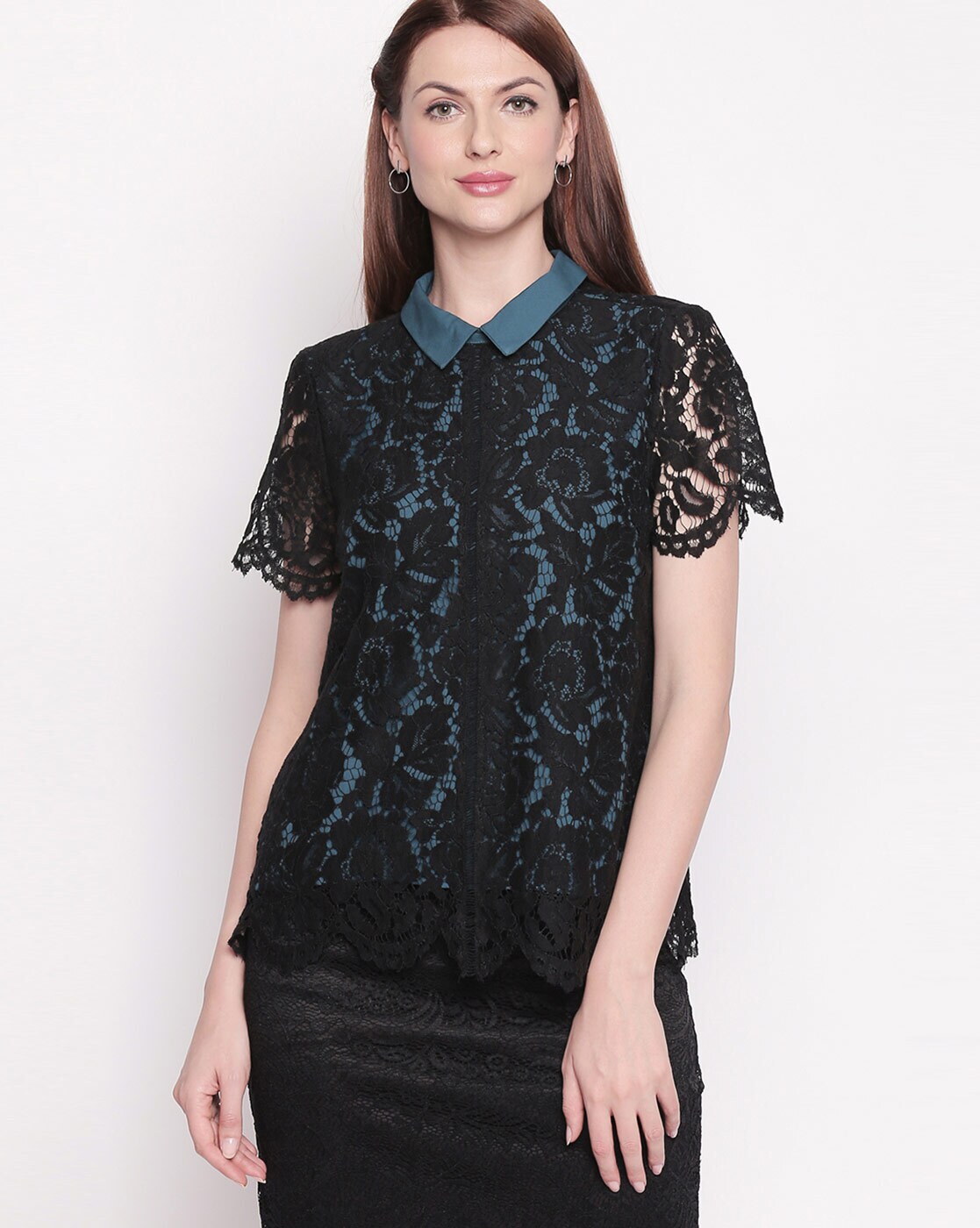 Buy Teal Blue Tops for Women by Forever Glam by Pantaloons Online