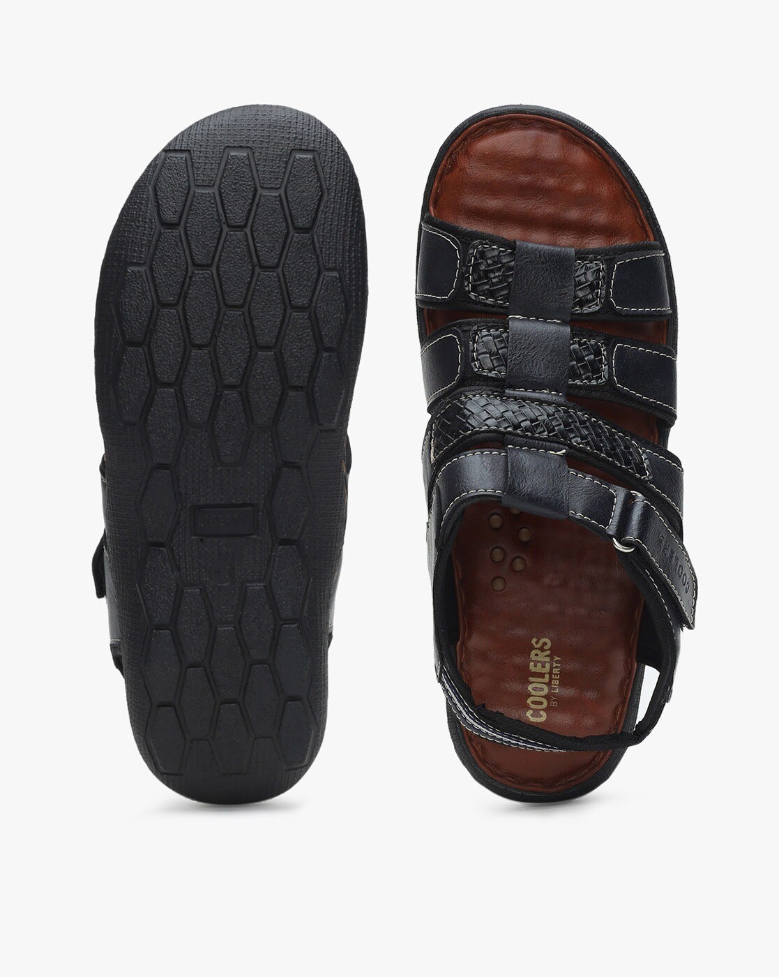 Buy Coolers by Liberty Men's Brown Cross Strap Sandals for Men at Best  Price @ Tata CLiQ