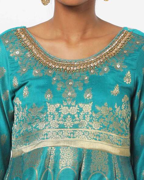 aurelia green anarkali