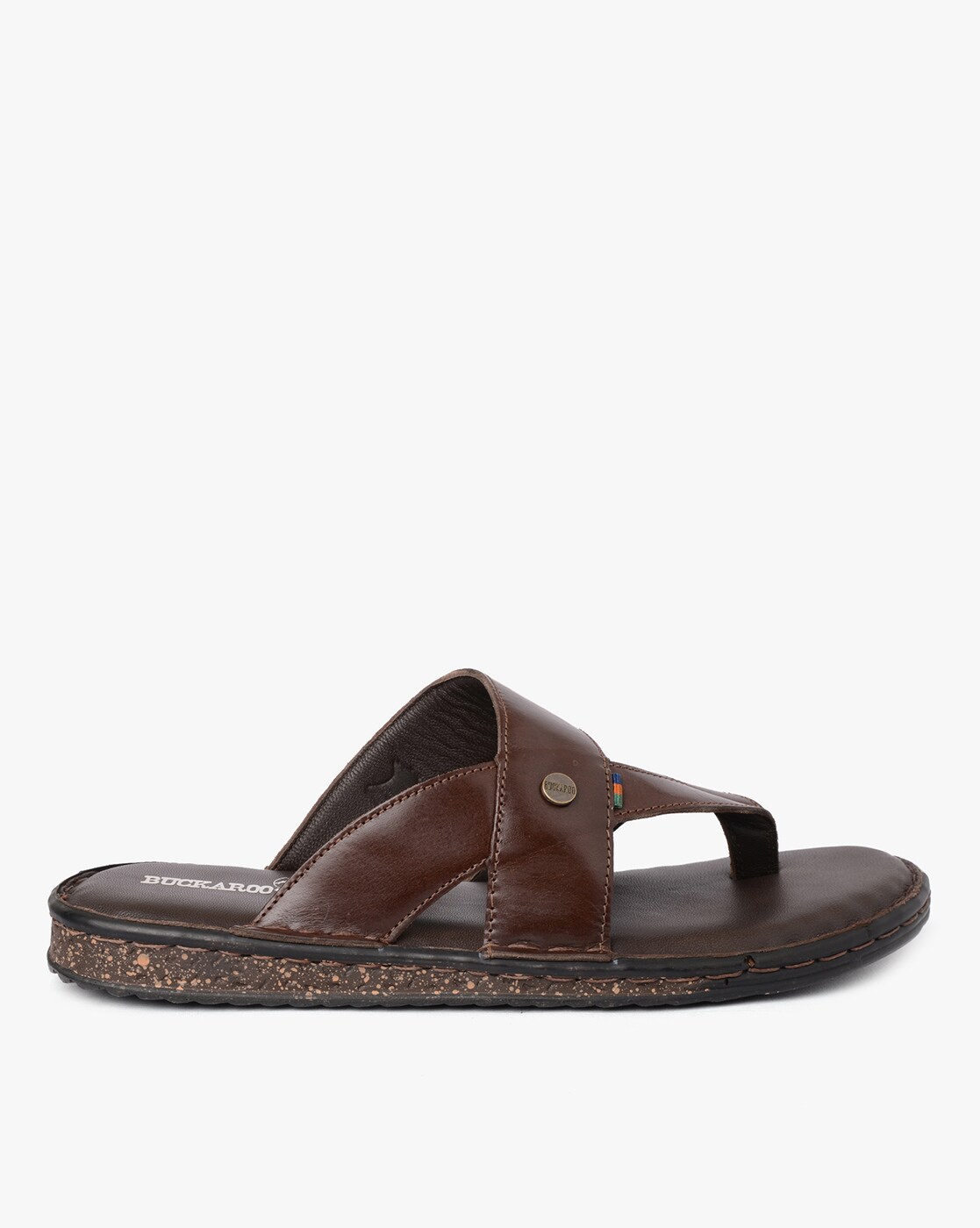 Buy Buckaroo Junak Full Grain Natural Leather Casual Chappal for Mens online