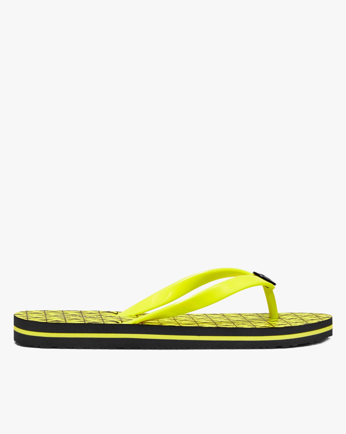 bright yellow flip flops