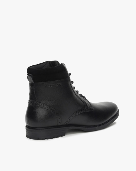 Red tape clearance black boots