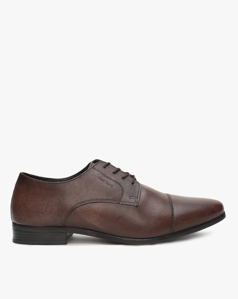 Lace-Up Leather Derbies with Broguing (Image - 3)