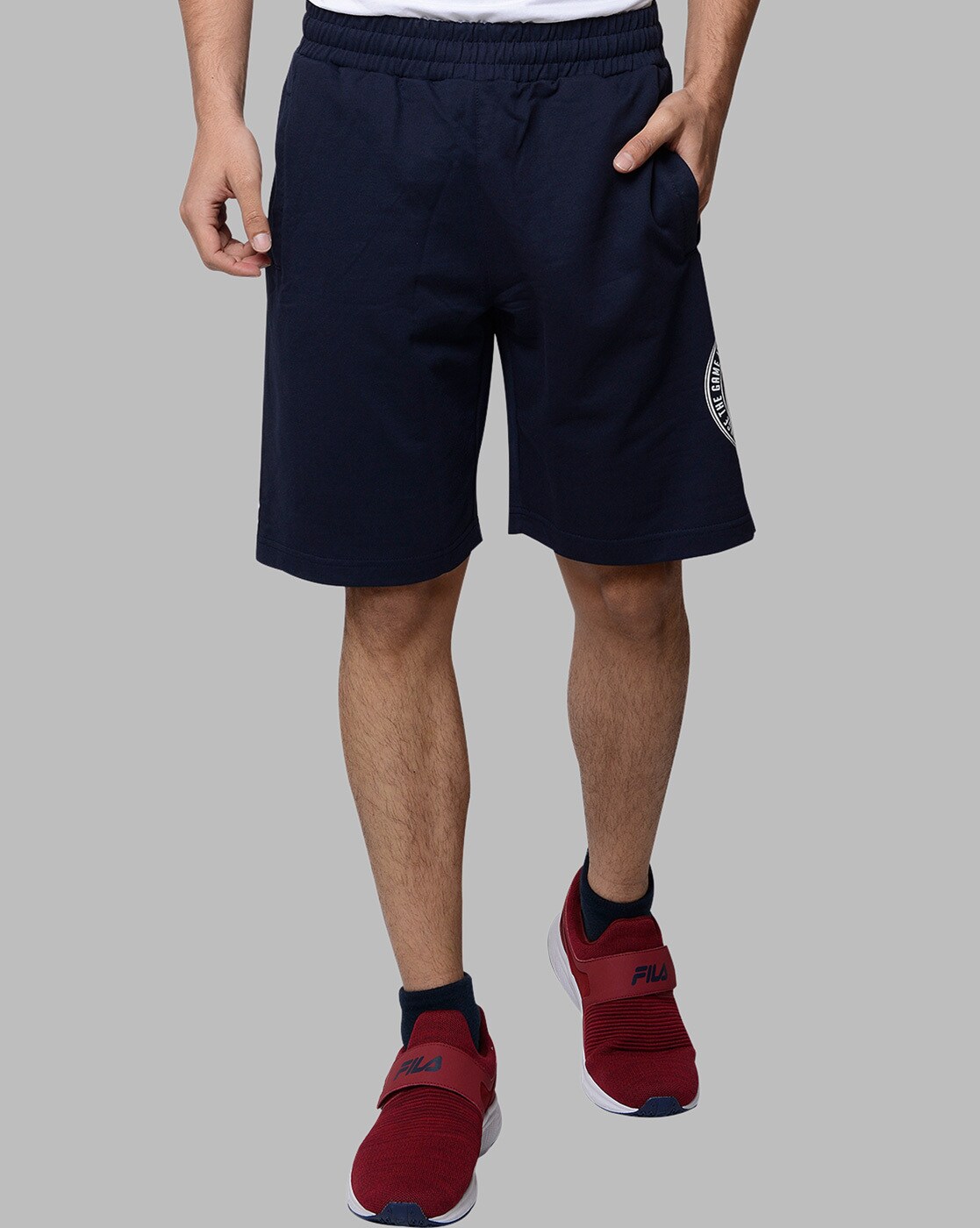 blue fila shorts