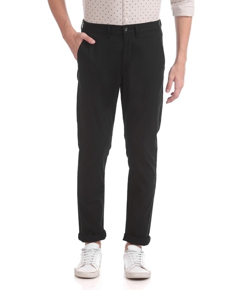 Buy Arrow Sports Chrysler Slim Fit Patterned Weave Trousers - NNNOW.com