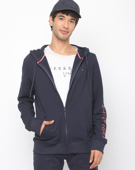Zip-Front Hoodie with Insert Pockets