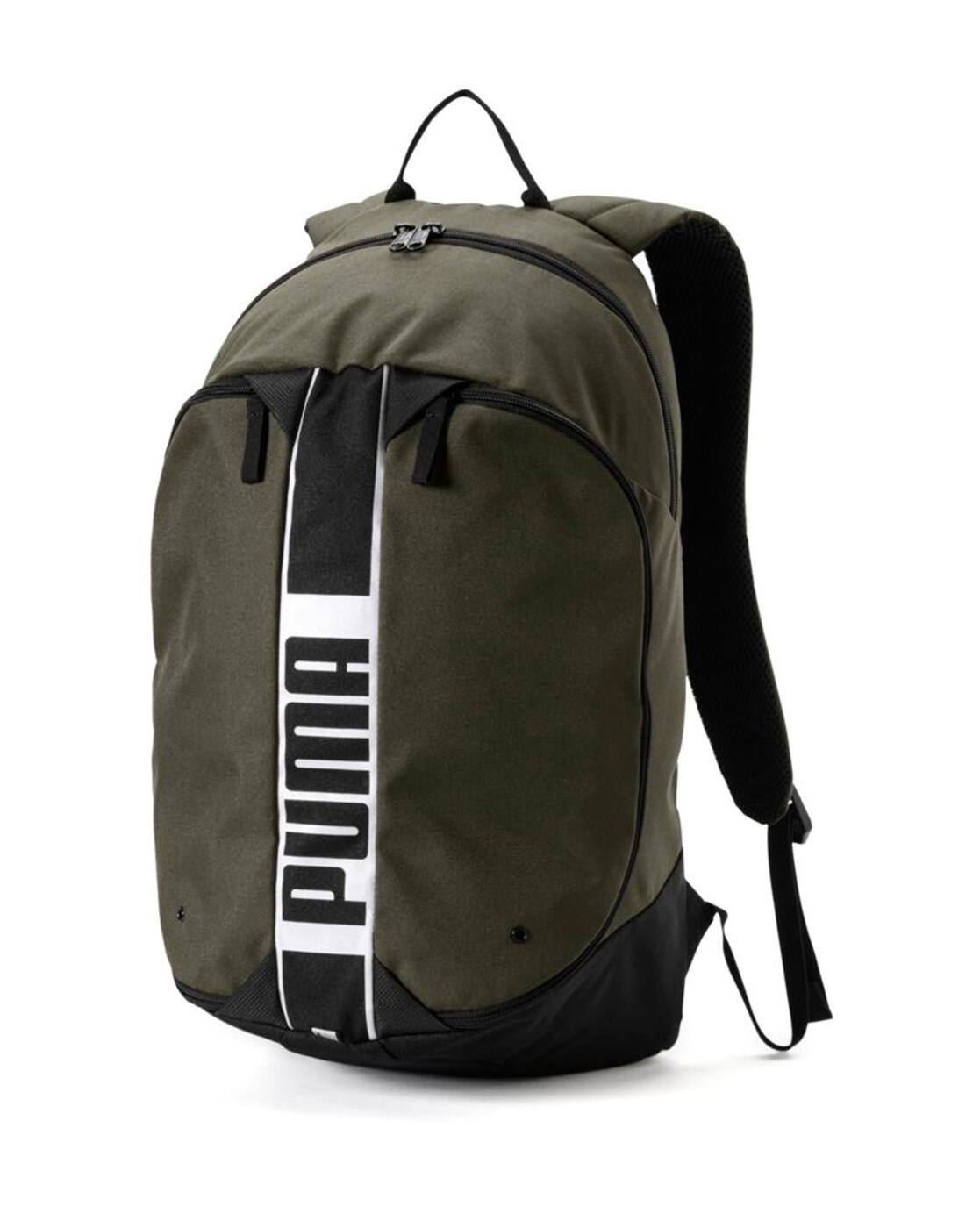 puma olive green backpack
