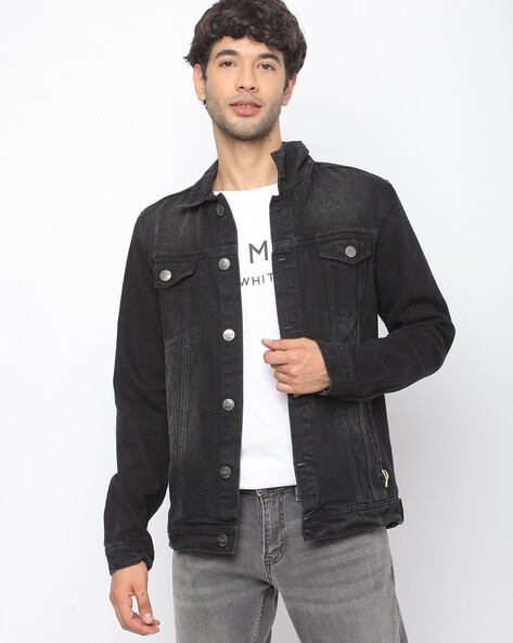 black denim jacket cheap