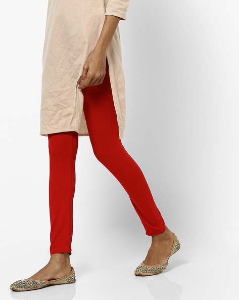 Buy Off White Leggings for Women by NEWRIE LONDON Online | Ajio.com