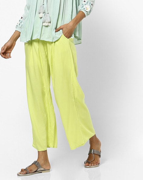 Pleated Palazzos with Insert Pockets Price in India