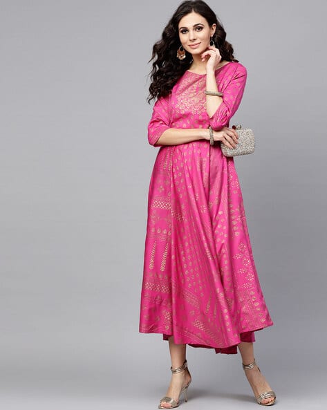 Printed A-line Dress (Image - 2)