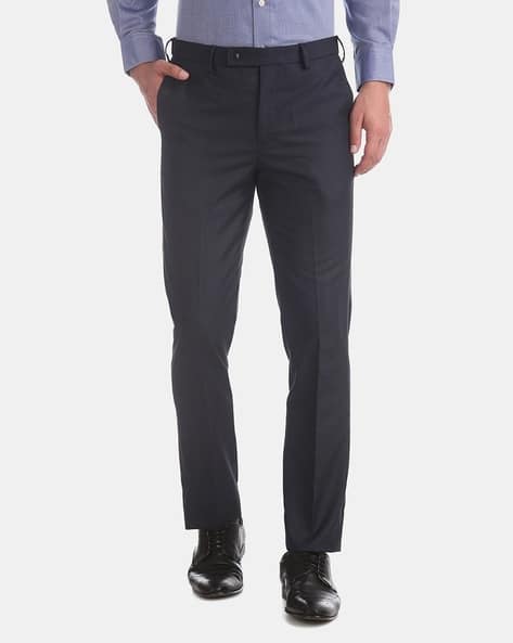 Mid-Waist Tapered Fit Trousers
