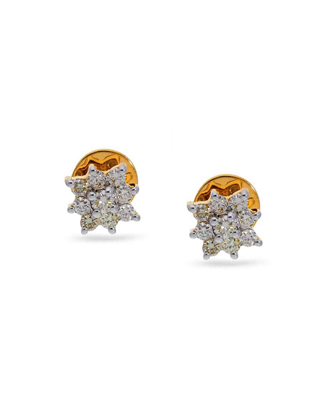 Buy Swag Diamond Earrings 18 KT yellow gold 44 gm  Online By Giriraj  Jewellers