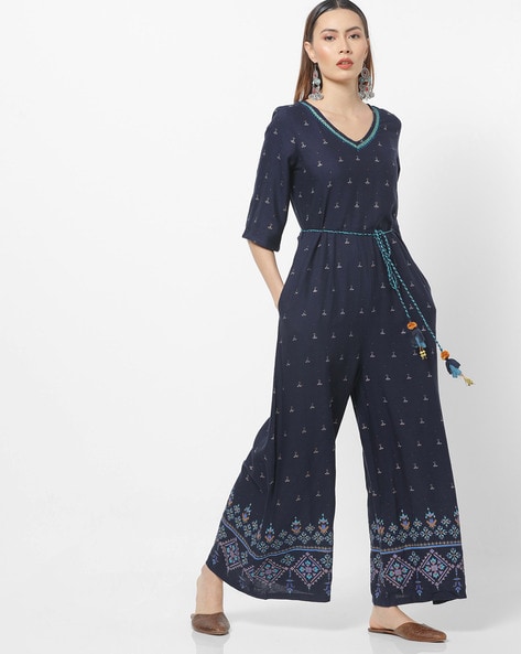 Global desi hot sale blue jumpsuit