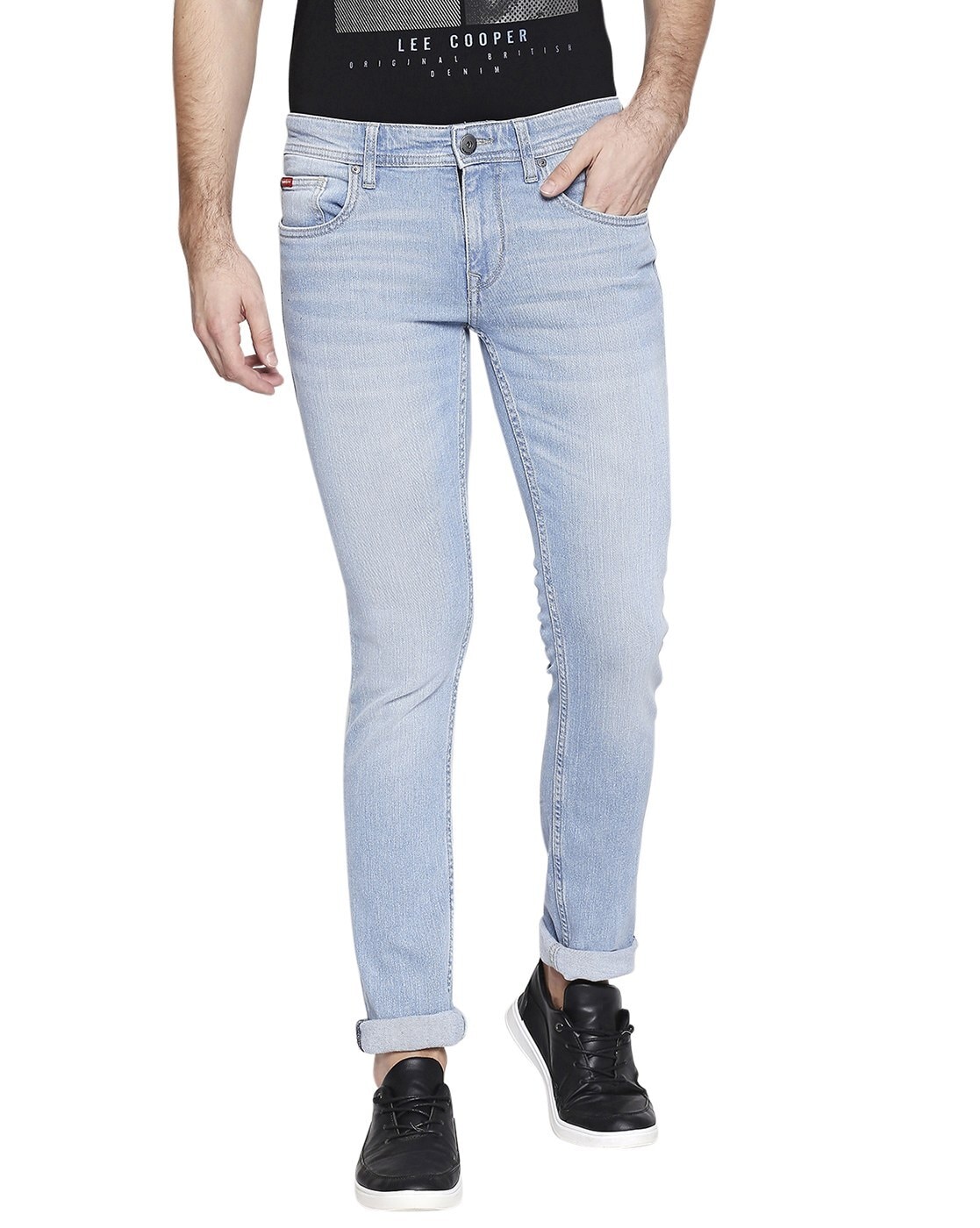 İle oyna Almak galeri  Buy Blue Jeans for Men by LEE COOPER Online | Ajio.com