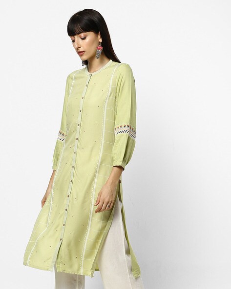 W 2025 kurta green