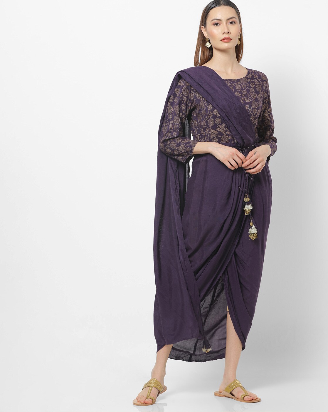 Buy Purple Fusion Wear Sets for Women by Global Desi Online | Ajio.com